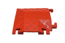 Load image into Gallery viewer, 90 Degree Right Turn for FL1X1.5, 1-Channel Fastlane® Drop-Over Cable Protector, Orange - FL90RT1X1.5-O
