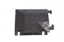 Load image into Gallery viewer, 90 Degree Right Turn for FL2X1.75, 2-Channel Fastlane® Drop-Over Cable Protector, Black - FL90RT2X1.75-B