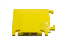 Load image into Gallery viewer, 90 Degree Right Turn for FL2X1.75, 2-Channel Fastlane® Drop-Over Cable Protector, Yellow - FL90RT2X1.75-Y