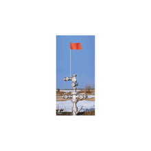Load image into Gallery viewer, 7' Light-Duty Warning Whip with Green Rod and Hex Base Mount, Orange Flag — image 4 of 4