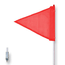 Load image into Gallery viewer, General-Purpose 6' Non-Lighted Warning Whip w/ Threaded Hex Base Triangular Orange Flag