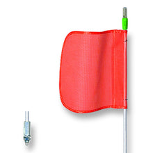 Load image into Gallery viewer, 8' Lighted General-Purpose Warning Whip with Threaded Hex Base and 12" Orange Flag — image 2 of 2