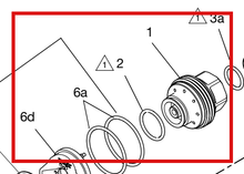 Load image into Gallery viewer, Graco G15/G40 Air Cap Seal Repair Kit 253032