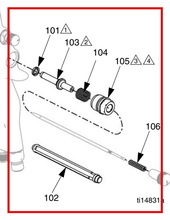 Load image into Gallery viewer, Graco Air Pro Pressure Feed Spray Gun Air Valve Repair Kit 289407