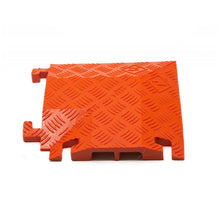 Load image into Gallery viewer, 90 Degree Left Turn for FL2X1.75, 2-Channel Fastlane Drop-Over Cable Protector, Orange — image 3 of 3