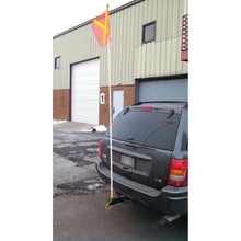 Load image into Gallery viewer, All-Purpose 8' Amber LED Wrapped Lighted Warning Whip, w/ Orange Flag and Amber Light — image 4 of 5