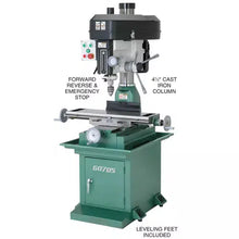 Load image into Gallery viewer, Grizzly G0705 - 8&quot; x 29&quot; 2 HP Mill/Drill with Stand