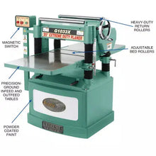 Load image into Gallery viewer, Grizzly G1033X - 20&quot; 5 HP Helical Cutterhead Planer