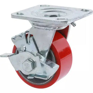 Grizzly G8176 - 4" Heavy-Duty Swivel Caster w/ Brake