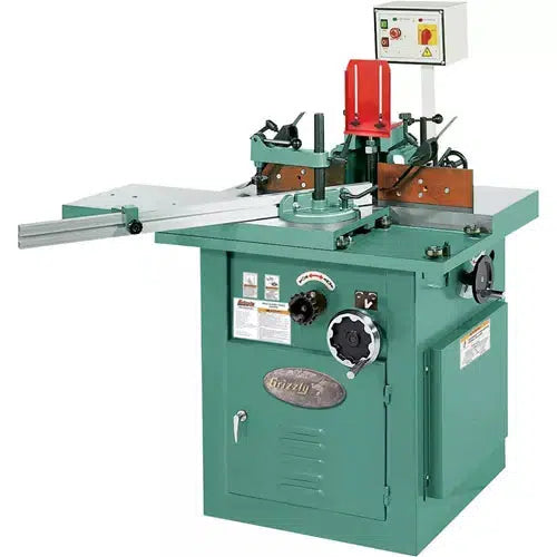 Grizzly G8622 - 5 HP Sliding Table Shaper with Tilting Spindle