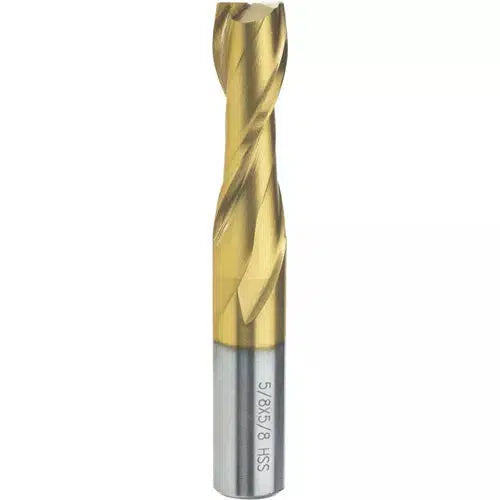 Grizzly G9691 - Two Flute TiN Coated End Mills - 5/8