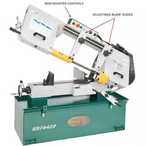 Grizzly G9744Z2 - 10" x 18" 1-1/2 HP Metal-Cutting Bandsaw