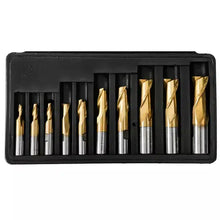 Load image into Gallery viewer, Grizzly G9761 - HSS TiN Coated 2 Flute End Mills, 10 pc. Set