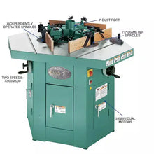 Load image into Gallery viewer, Grizzly G9933 - 3 HP Three-Spindle Shaper