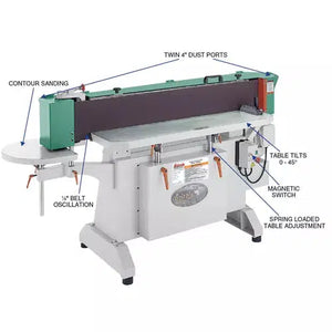 Grizzly G9984 - 9" x 138-1/2" Industrial Oscillating Edge Sander