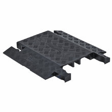 Load image into Gallery viewer, 3-Channel Drop-Over Hose &amp; Cable Protector, General Purpose, Protects up to 1.325" Dia. Lines, Black, Guard... — image 2 of 5