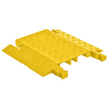 Load image into Gallery viewer, 3-Channel Drop-Over Guard Dog Cable Protector for 1.325" Lines, Yellow — image 2 of 6