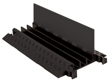 Load image into Gallery viewer, 3-Channel Guard Dog® Cable Protector for 2.25" Lines, Black Lid/Black Base - GD3X225-B/B