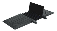 Load image into Gallery viewer, 5-Channel Guard Dog® ADA Cable Protector for 1.325" Lines, Black Lid/Black Base - GD5X125-ADA-B/B