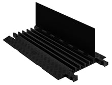 Load image into Gallery viewer, 5-Channel Guard Dog® Cable Protector for 1.325" Lines, Black Lid/Black Base - GD5X125-B/B