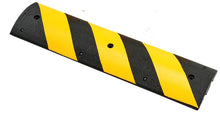 Load image into Gallery viewer, 6 ft Easy Rider® Speed Bump, Recycled Rubber, Yellow/Black  - GNRS2611YB