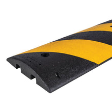 Load image into Gallery viewer, 4 ft Easy Rider Speed Bump, Recycled Rubber, Yellow/Black — image 3 of 9
