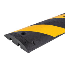 Load image into Gallery viewer, 6 ft Easy Rider Speed Bump, Recycled Rubber, Yellow/Black — image 4 of 9