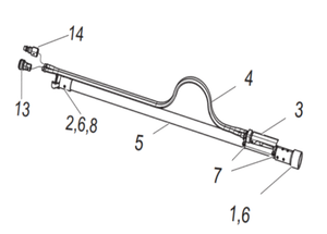 Graco 50 ft Pneumatic Blast Control Extension -  (No Coupler)