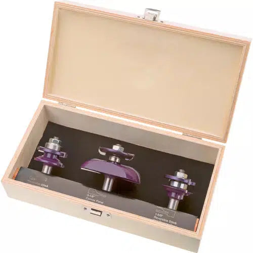 Grizzly H5551 - Panel Bit 3 Pc. Set w/ Undercutter, 1/2