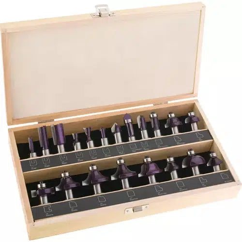 Grizzly H5555 - Router Bit 20 Pc. Set, 1/2