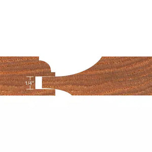 Grizzly H5564 - Quarter Bead Panel Bit 3 Pc. Set w/ Undercutter, 1/2" Shank