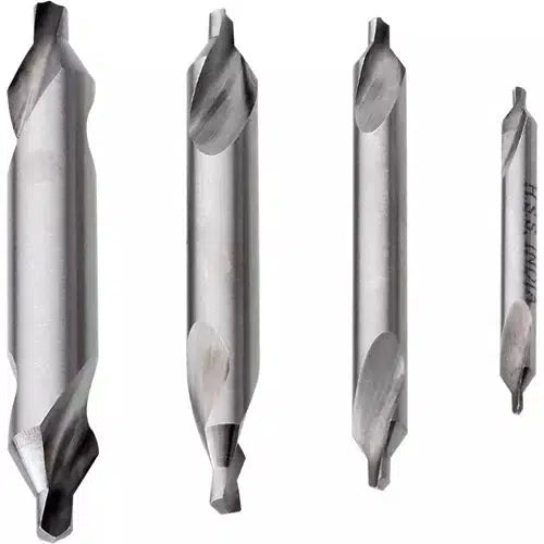 Grizzly H5930 - 4 Pc. Center Drill Set 60 Deg.