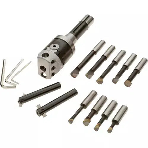 Grizzly H5939 - 18 pc. R-8 Boring Head Set