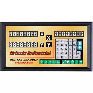 Grizzly H6090 - 16" x 36" 2-Axis Digital Readout for Mills