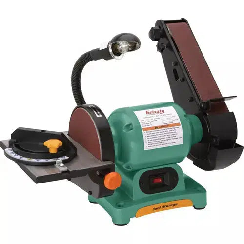 Grizzly belt store and disc sander