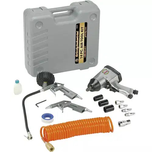 Grizzly H8209 - 14-Piece Air Tool Kit