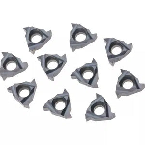 Grizzly H8353 - Carbide Inserts 08 IR A 60 for Stainless, Aluminum, Cast-Iron, pk. of 10