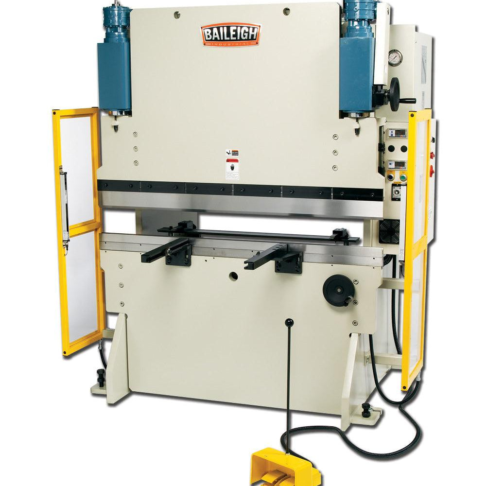 Baileigh Industrial 220V 3Phase 50 Ton Hydraulic Press Brake. Distance Between Housings is 49"