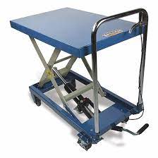 Baileigh Industrial - Double Arm Hydraulic Lift Cart, 660 lb Capacity, 48" Maximum Height, Table Size 32.2" x 20.4"