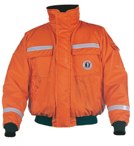 Mustang Survival MJ6214T1-2-M-206 Classic Flotation Bomber Jacket With Reflective Tape