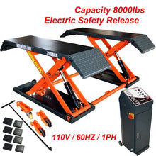 Load image into Gallery viewer, Katool KT-X80 8000 lbs. Pneumatic Lock Release Scissor Lift (110v or 220v) — view 3
