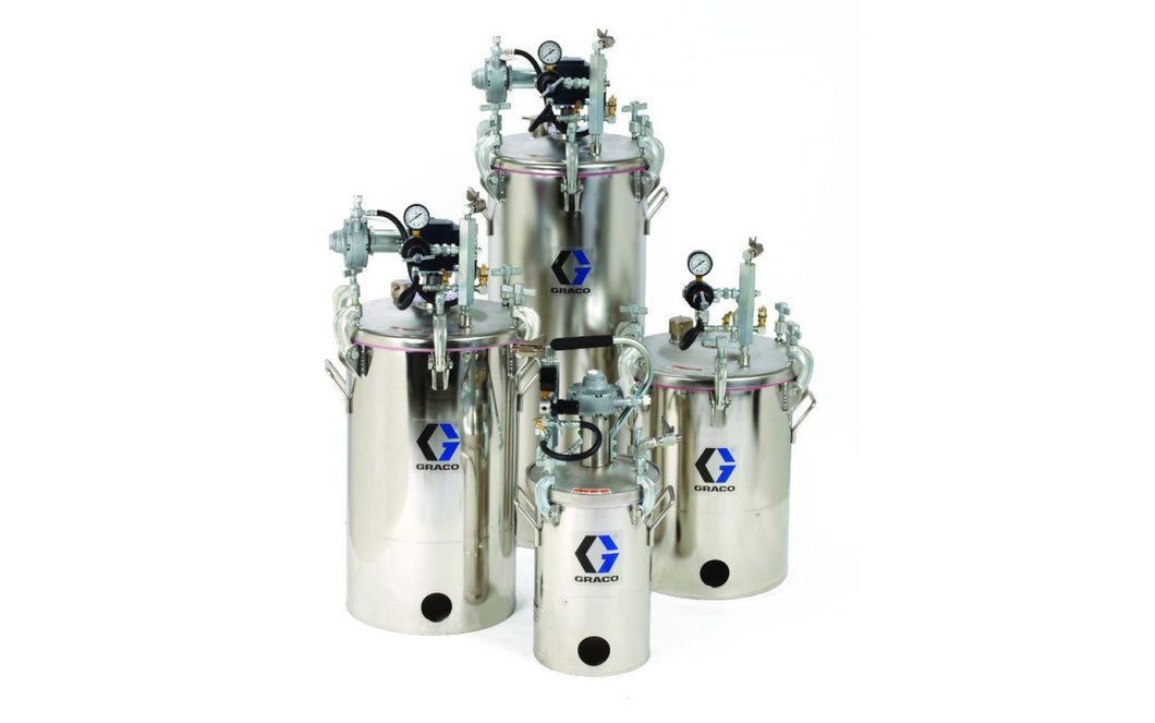 Graco 2.5 Gallon Aluminum Pressure Pot w/ Dual Regulators