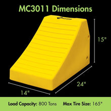 Load image into Gallery viewer, Heavy-Duty Wheel Chock, 95-165 in. Tires, Up to 800 Ton Capacity — image 3 of 6