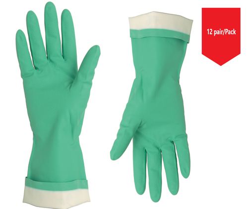 MCR Safety 15 mil Nitrile Chemical Resistant Gloves - 12Pr/Pk