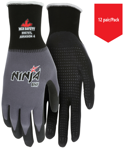 MCR-Memphis Ninja®N96797 BNF Gloves with Dots - 12/PK (1587644923939)