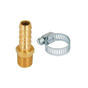 AES Industries™ 7347 Air Hose Repair Kit, 3/8 x 1/4 in, Hose Barb x MNPT, Brass