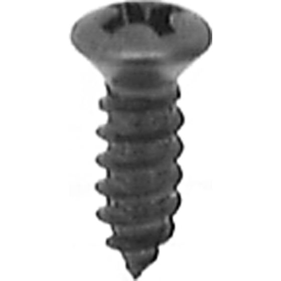 #8 X 1/2 PHIL OVAL HD T.S. W/ #6 HD BLACK OXIDE