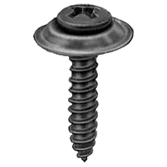 #8 X 3/4 PHIL OVAL #6 HD AB TAPPING SEMS - BLACK