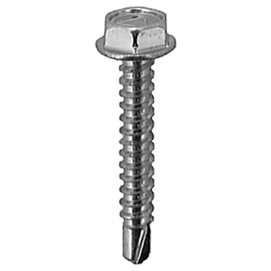 #8 X 1 IND HEX WA HD #2 TEKS SCREW - ZINC