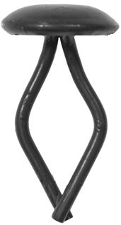 TRIM CLIPS 17/32 HD DIA - BROWN